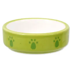 Miska Small Animals kerámia tál hörcsögöknek zöld 8,5x3cm 80ml