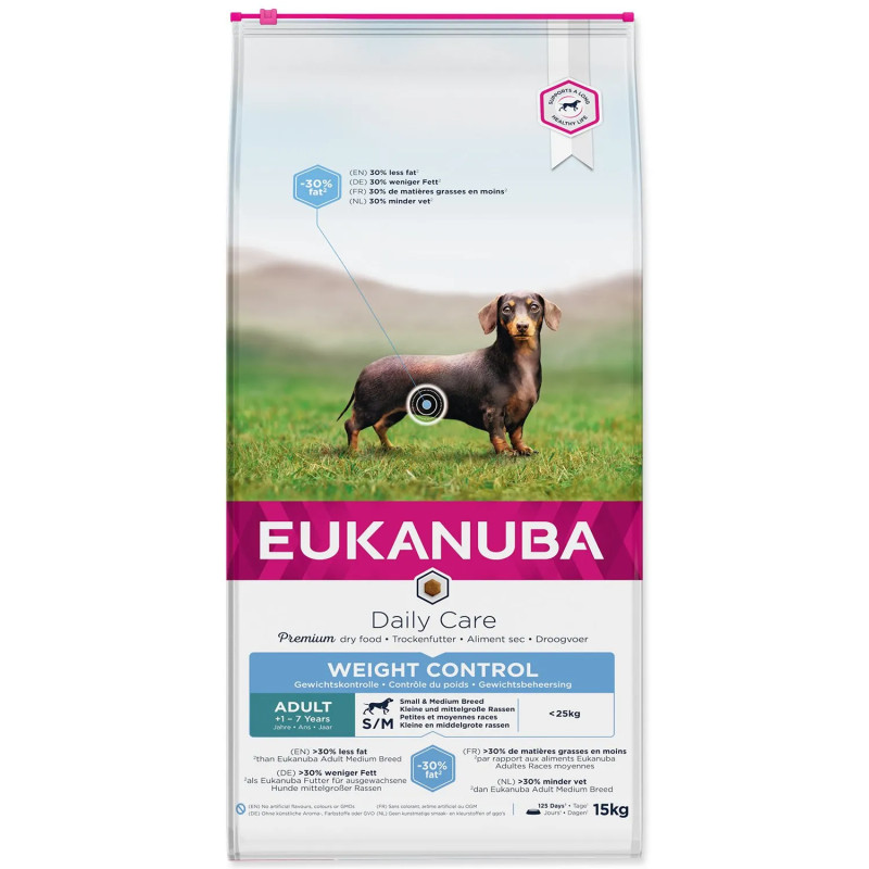 EUKANUBA Daily Care Adult Medium Weight Control 15kg