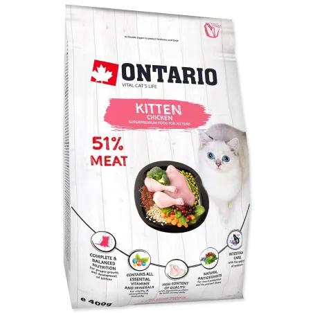 Ontario Kitten Chicken 0,4kg eledel