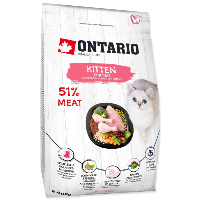 Ontario Kitten Chicken 0,4kg eledel