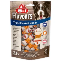 8in1 Triple Flavour XS rágócsont jutalomfalat 21 db
