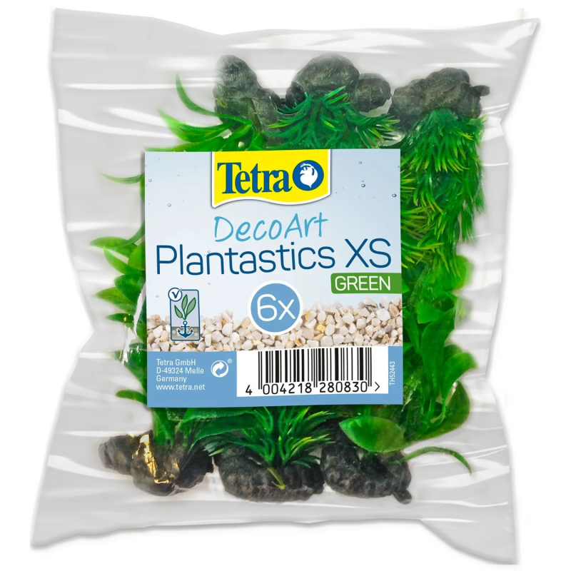 Dekoráció Tetra Növény Mix zöld XS 6db