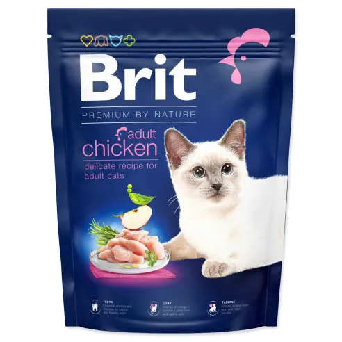 Krmivo Brit Premium by Nature Cat Adult Chicken 300g