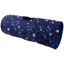 Tunel Magic Cat kék csillagos 90x35cm