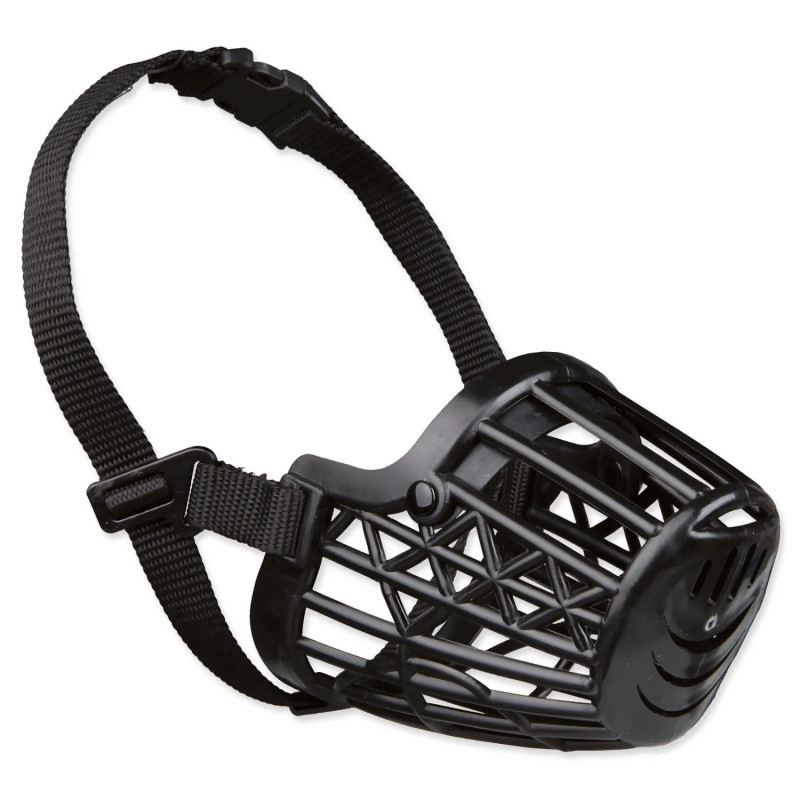 Trixie műanyag szájkosár fekete S-M 22cm