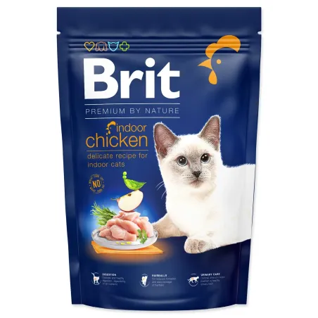 Krmivo Brit Premium by Nature Cat Indoor Chicken 1,5kg