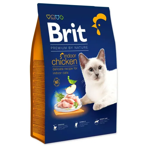 Krmivo Brit Premium by Nature Cat Indoor Chicken 8kg