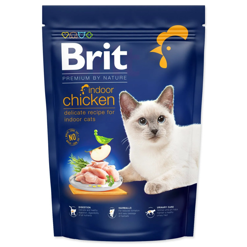 Brit Premium by Nature Cat Indoor Csirke 800g