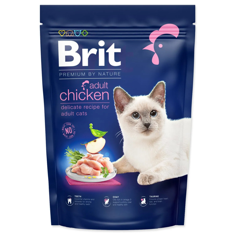 Brit Premium by Nature Cat Adult Chicken 800g macskaeledel