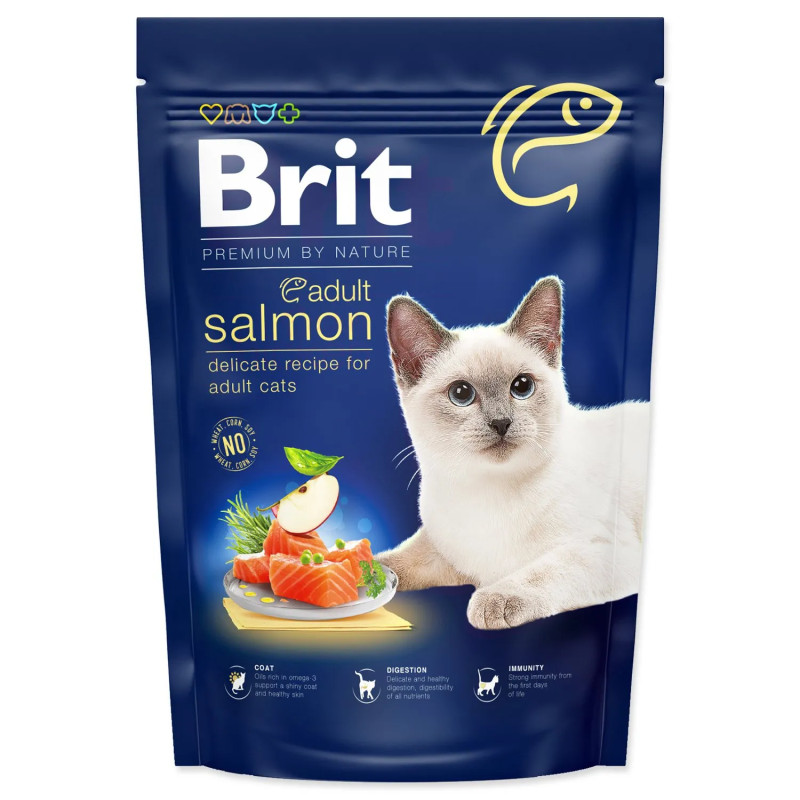 Brit Premium by Nature Cat Adult Lazac 800g