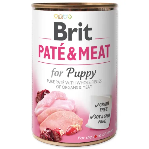 Konzerva Brit Paté & Meat Puppy kura 400g