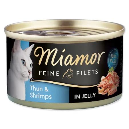 Miamor Feine Filets Adult tonhal garnélával zselében 100g konzerv
