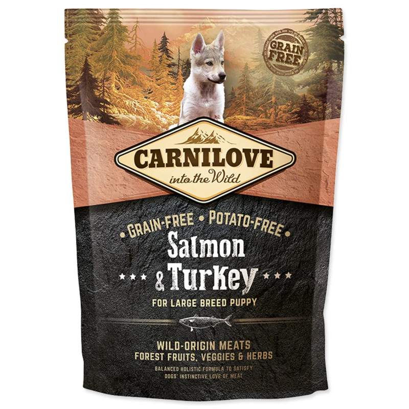 Carnilove Puppy Large Breed Lazac & Pulyka 1,5kg