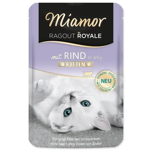 Kapsička Miamor Ragout Royale Kitten hovädzie v želé 100g