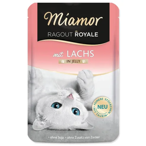 Kapsička Miamor Ragout Royale Adult losos v želé 100g