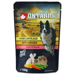 Ontario tasakos csirkehúsos, sertés porcos falatok húslevesben 100g