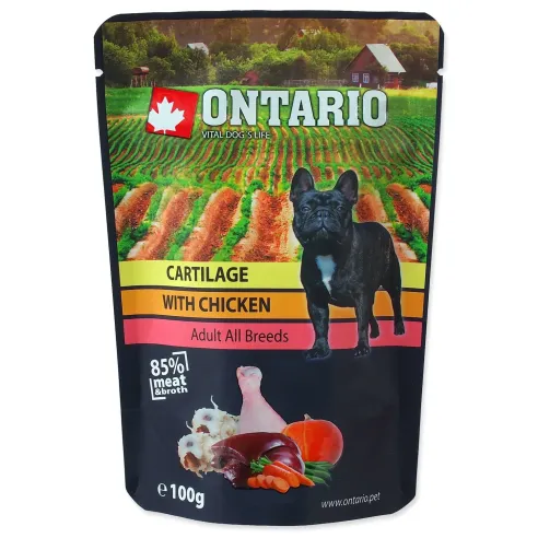 Ontario tasak csirkehússal és porccal levesben 100g