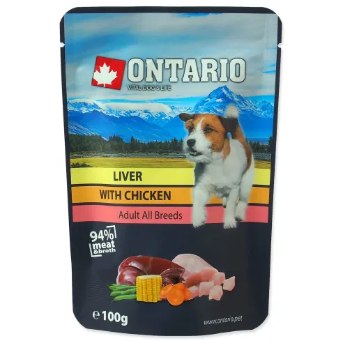 Ontario tasak csirkemáj csirkehúsban, főzetben 100g