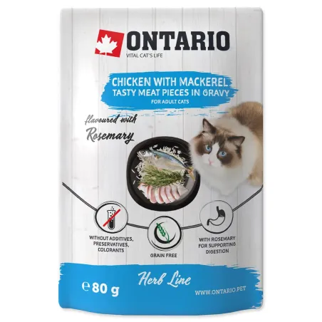Ontario tasak csirke és makréla szószban 80g