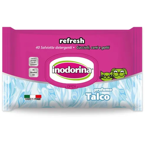 Inodorina Talco nedves törlőkendő 40db