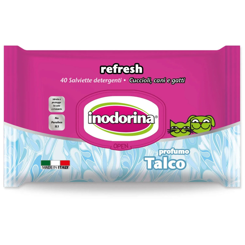 Inodorina Talco nedves törlőkendő 40db