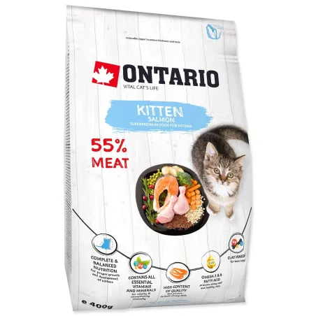 Ontario Kitten Lazac 0,4kg