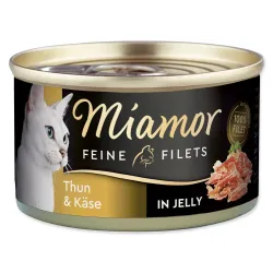 Miamor Feine Filets Adult tonhal sajttal, aszpikban 100g konzerv