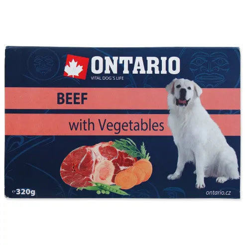Ontario tálka marhahússal és zöldséggel 320g