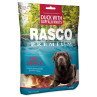 Rasco Premium jutalomfalat bivalybőrrel és kacsahússal, csomók 5cm 230g