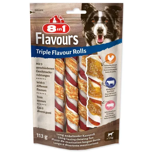 8in1 Triple Flavour rágórudacska 3db