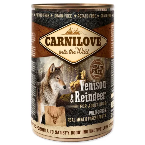 Konzerva Carnilove Dog Wild Meat divina a sob 400g