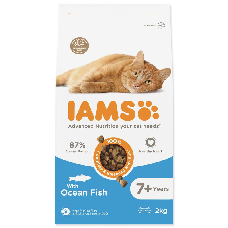 IAMS Cat Senior Ocean Fish 2kg macskaeledel