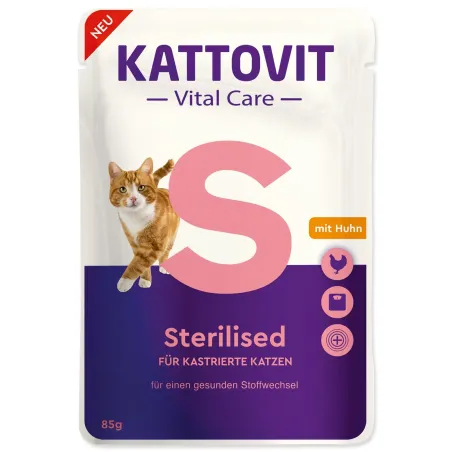 Kapsička Kattovit Vital Care Sterilized kura 85g