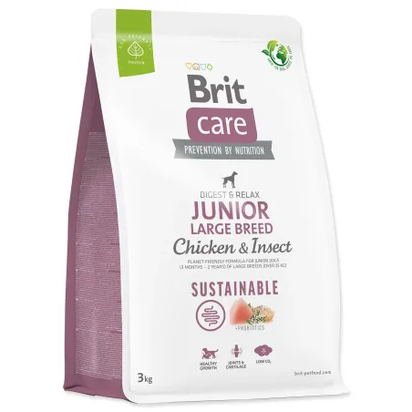 Krmivo Brit Care Dog Sustainable Junior Large Breed Chicken & Insect 3kg