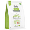 Brit Care Dog Sustainable Adult Medium Breed Chicken & Insect 3kg kutyatáp