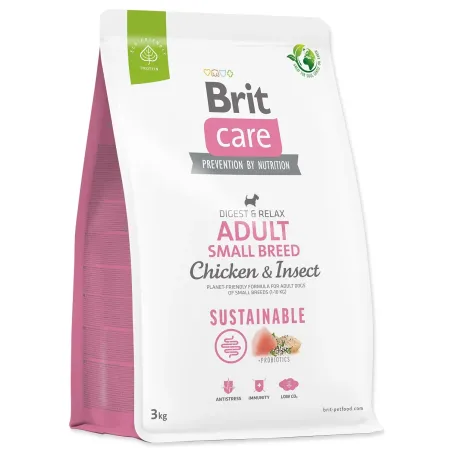 Krmivo Brit Care Dog Sustainable Adult Small Breed Chicken & Insect 3kg