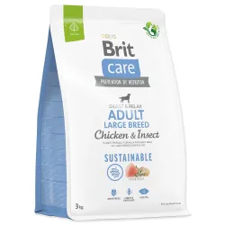 Brit Care Dog Sustainable Adult Large Breed Chicken & Insect 3kg kutyaeledel