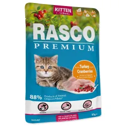 Rasco Premium Kitten pulyka áfonyával 85g