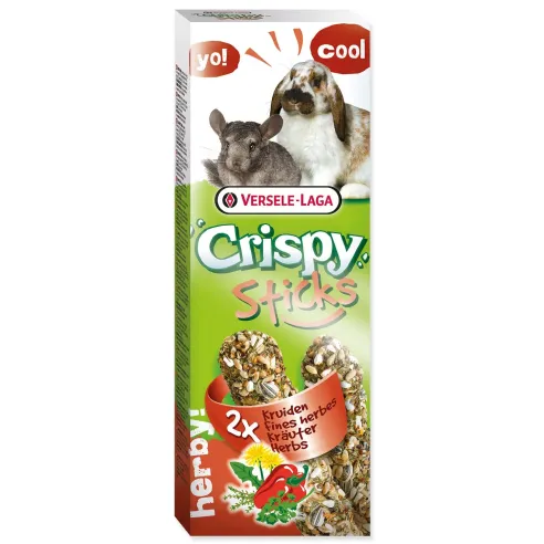Versele-Laga Crispy rudacskák nyulaknak és csincsilláknak, gyógynövényekkel 110g 2db