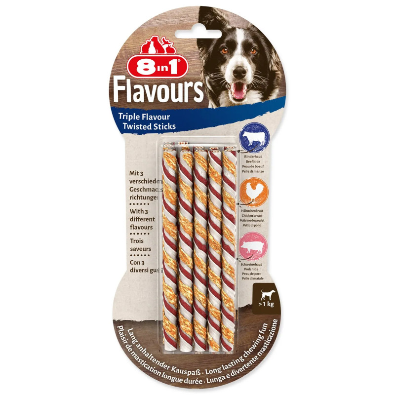 8in1 Triple Flavour rágó pálcika 10db