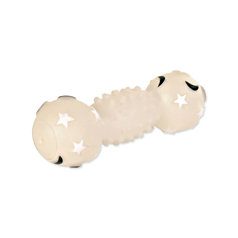 Trixie világító vinyl súlyzó játék 19cm