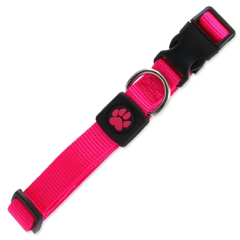 Obojok Active Dog Premium M rózsaszín 2x34-49cm