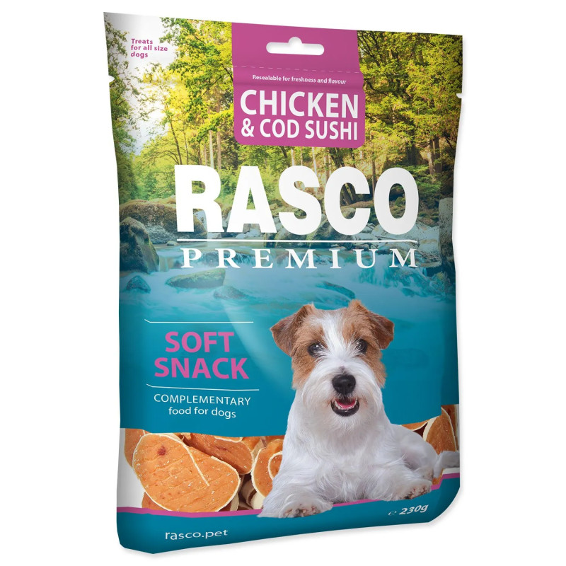 Rasco Premium csirke és tőkehal, sushi 230g