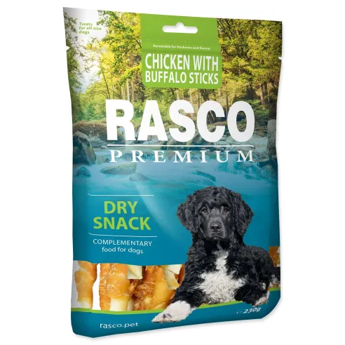 Rasco Premium finomság bivalybőr csirkehúsba göngyölve, rudak 230g