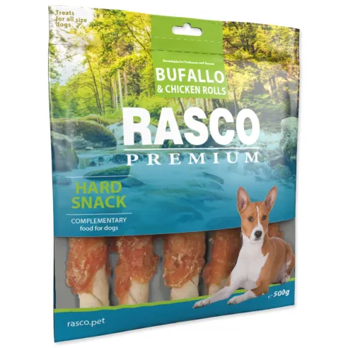 Rasco Premium finomság bivalybőr csirkével bevonva, L méretű rudak 500g