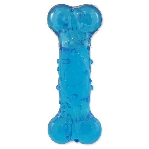 Hračka Dog Fantasy STRONG kosť s vôňou slaniny modrá 12,5cm