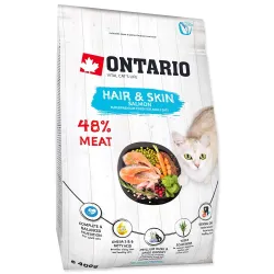 Ontario Cat Hair & Skin 0,4kg macskatáp