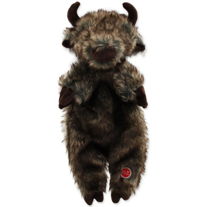 Dog Fantasy Skinneeez bölény plüss játék 34cm