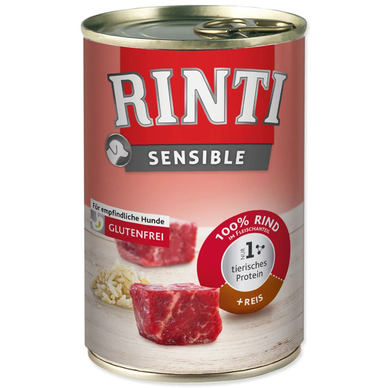 Rinti Sensible Adult marha és rizs konzerv 400g