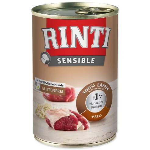 Rinti Sensible Adult bárány és rizs konzerv 400g